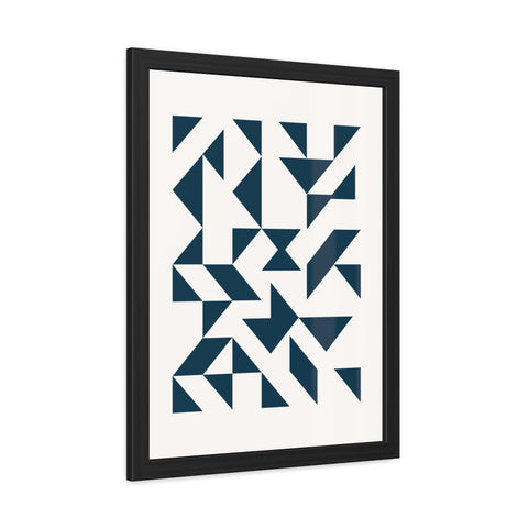 Crown 3 - Geometric Framed Poster – Modern Wall Art for Contemporary Decor