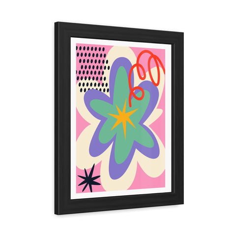 Kurian 6 - Vibrant Floral Framed Poster - Colorful Wall Art for Home Decor