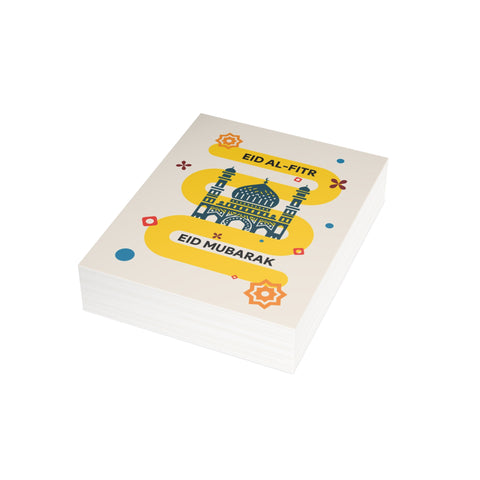 Eid Mubarak Greeting Card — Eid / Holiday Greeting Card - Illustrated, Modern