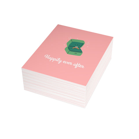 "Happily Ever After" Wedding Proposal Greeting Card — Wedding / Engagement Greeting Card - Illustrated, Funny, Snarky, Modern