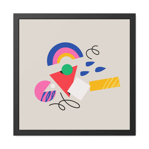 Cluster 3 - Abstract Framed Poster Art - Modern Decor for Home & Office