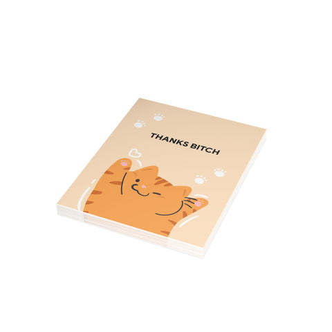 "Thanks Bitch" Greeting Card — Thank You Greeting Card - Illustrated, Funny, Snarky, Modern