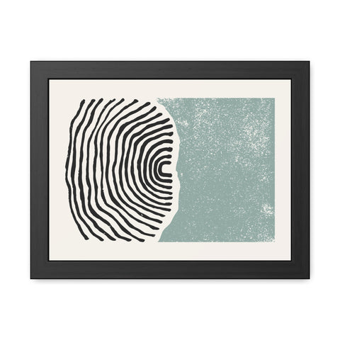 Ink Stamp 5 - Abstract Framed Art Print - Modern Vibes for Home Décor
