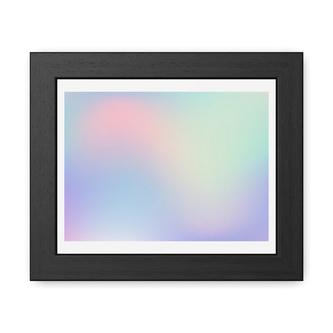 Haze - Pastel Gradient Framed Poster for Modern Decor