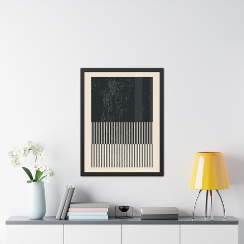 Ink Stamp 8b - Modern Abstract Framed Poster - Minimalist Wall Art for Stylish Home Décor