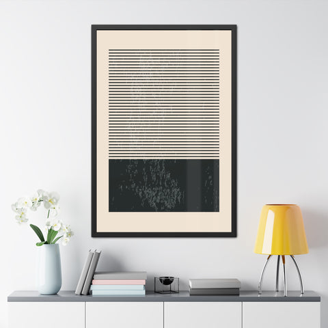 Ink Stamp 7b - Minimalist Framed Poster - Modern Wall Art for Home Decor