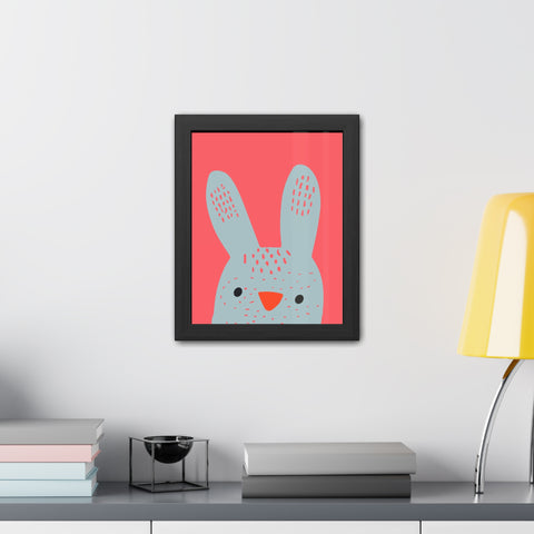 Childrana 1 - Cute Bunny Framed Poster - Perfect for Kids' Rooms & Easter Decor