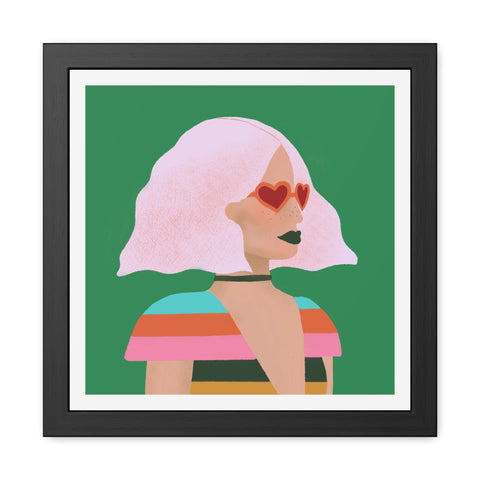 Day at the Opera - Vibrant Framed Poster - Retro Chic Wall Art for Trendsetters