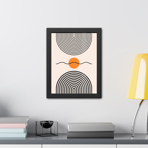 Brenda 3 - Modern Abstract Framed Poster - Minimalist Wall Art for Home Decor