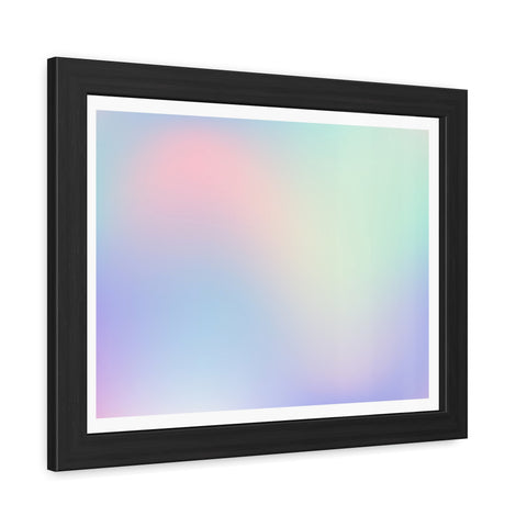 Haze - Pastel Gradient Framed Poster for Modern Decor