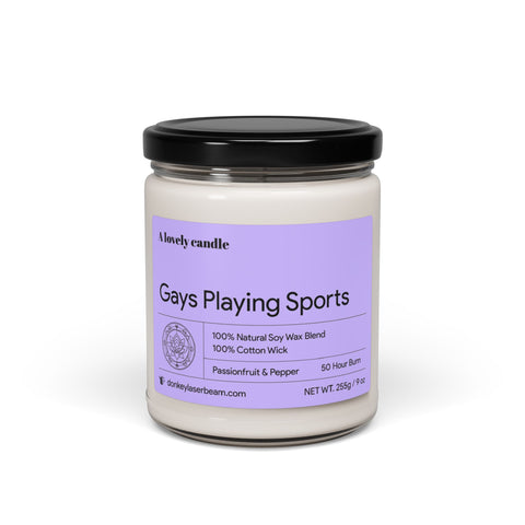 Gays Playing Sports - Scented Soy Candle, 9oz