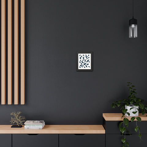 Crown 3 - Geometric Framed Poster – Modern Wall Art for Contemporary Decor