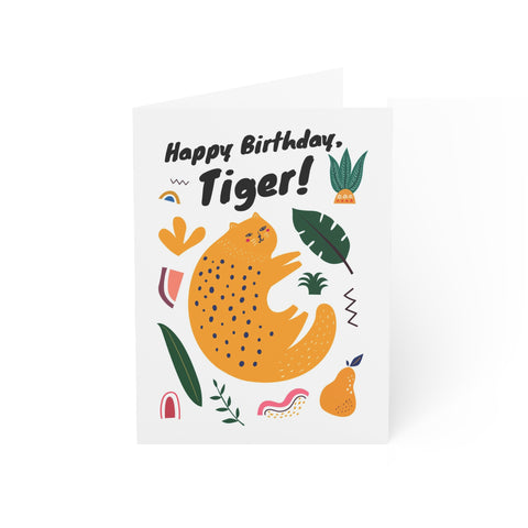 Happy Birthday Tiger (Nature) - Greeting Card