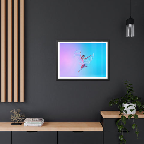 Ballet - Dynamic Dancer Framed Poster - Colorful Art for Home Décor