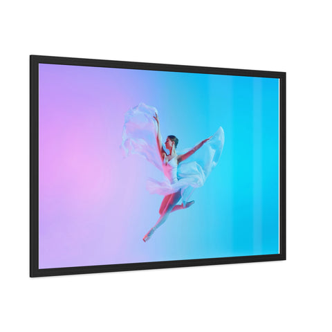 Ballet - Dynamic Dancer Framed Poster - Colorful Art for Home Décor