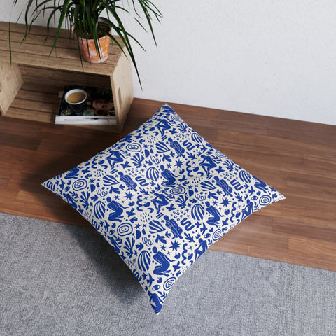 Mykonos - Tufted Floor Pillow, Square