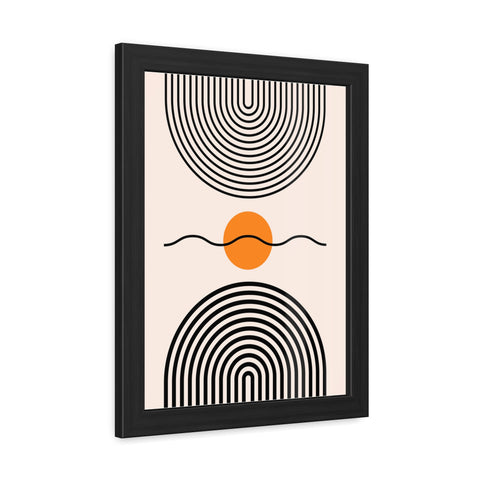 Brenda 3 - Modern Abstract Framed Poster - Minimalist Wall Art for Home Decor