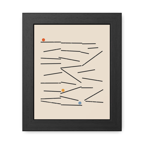 Jarrod 2 - Modern Abstract Framed Poster | Minimalist Wall Art for Contemporary Decor