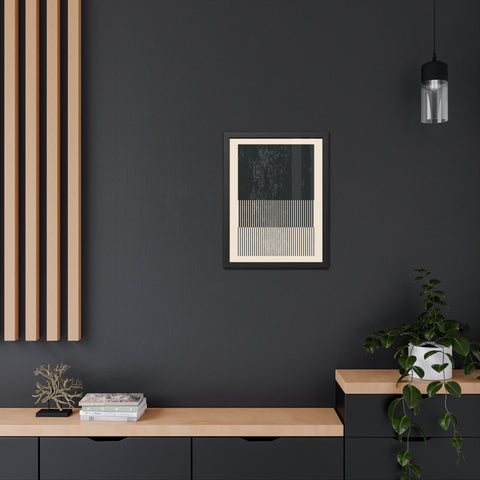 Ink Stamp 8b - Modern Abstract Framed Poster - Minimalist Wall Art for Stylish Home Décor