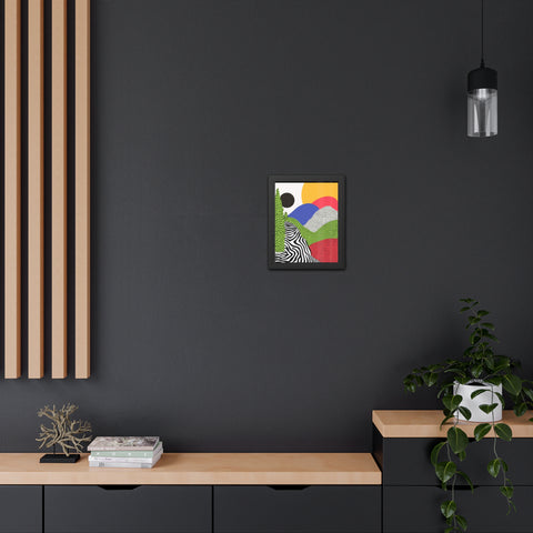 Cristobal 4 - Colorful Landscape Framed Poster - Modern Wall Art for Home Decor