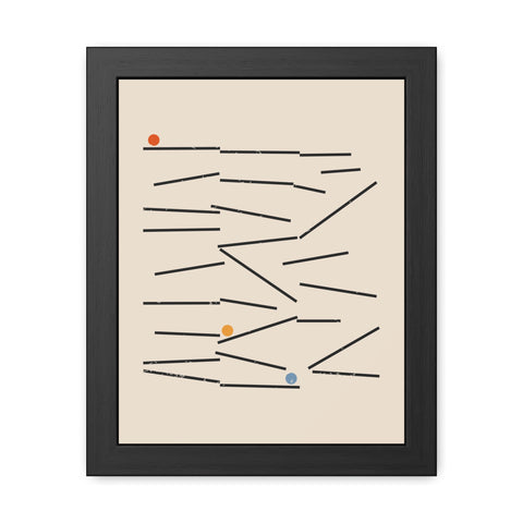 Jarrod 2 - Modern Abstract Framed Poster | Minimalist Wall Art for Contemporary Decor