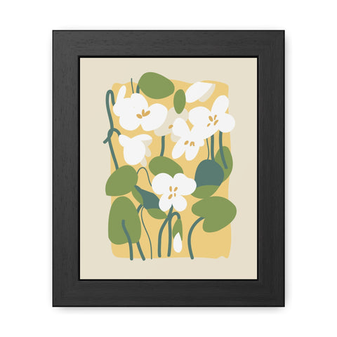 Flowers 1 - Botanical Framed Poster - Floral Wall Art for Home Decor, Perfect Gift for Nature Lovers