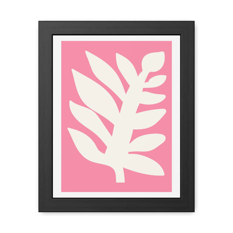 Natural Formation 10 - Modern Minimalist Framed Poster - Leaf Design for Home Décor
