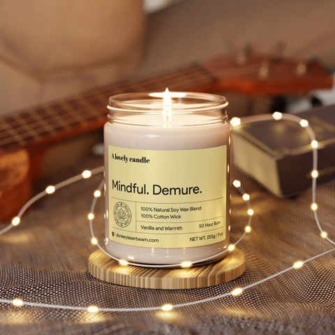 Mindful. Demure. Scented Soy Candle, 9oz