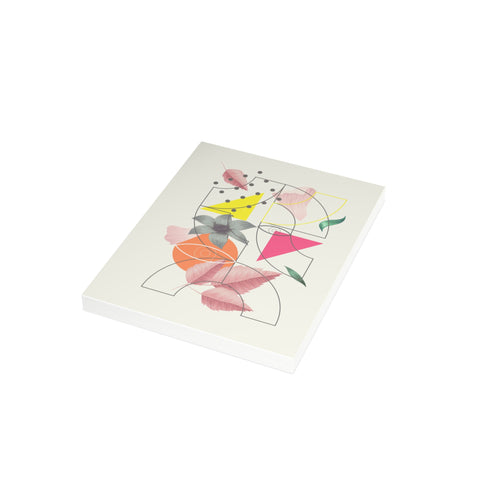 Abstract Floral Geometric Greeting Card — Abstract / Floral Greeting Card - Illustrated, Beautiful, any occasion