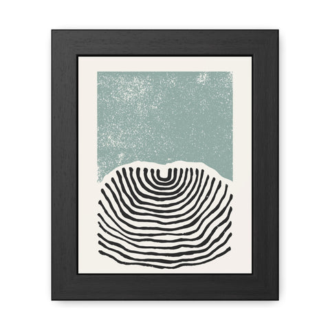 Ink Block 3 - Minimalist Framed Poster Art - Modern Abstract Line Design Decor