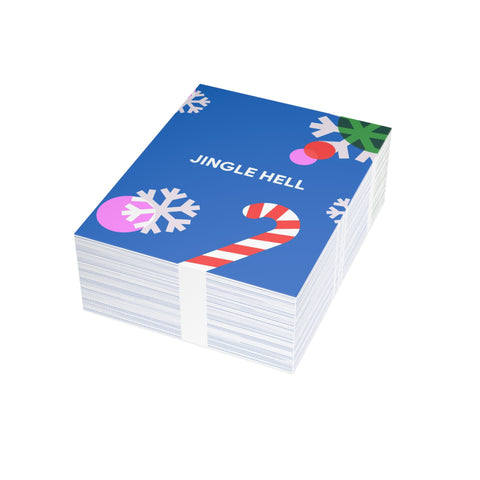 “Jingle Hell” Holiday Greeting Card — Christmas / Holiday Greeting Card - Illustrated, Modern