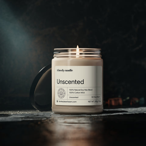 Unscented Soy Candle, 9oz