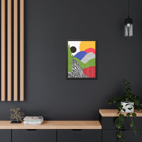 Cristobal 4 - Colorful Landscape Framed Poster - Modern Wall Art for Home Decor