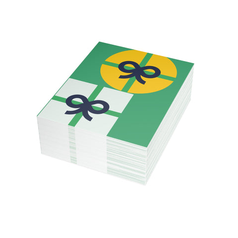 Gift Box Greeting Cards — Christmas / Holiday Greeting Card - Illustrated, Modern