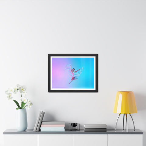 Ballet - Dynamic Dancer Framed Poster - Colorful Art for Home Décor