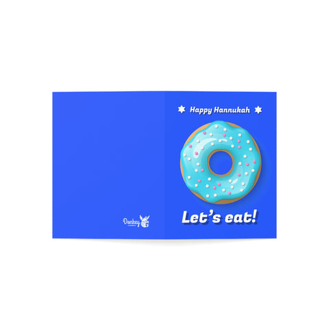 Happy Hanukkah - Lets Eat! Greeting Card