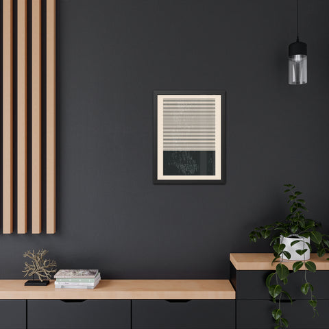 Ink Stamp 7b - Minimalist Framed Poster - Modern Wall Art for Home Decor