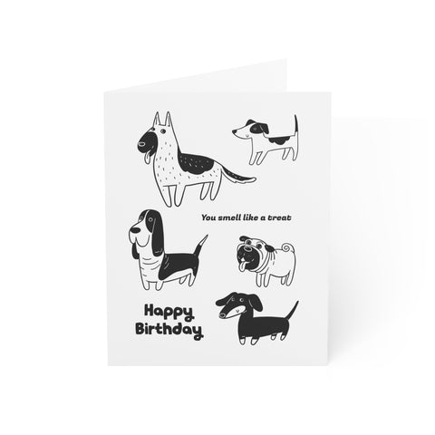 Happy Birthday - You smell like a treat - Greeting Card