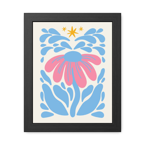 Natural Formation 13 - Colorful Flower Framed Poster - Vibrant Floral Wall Art for Home Décor