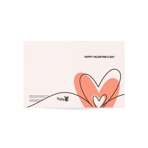 Valentine's Day Heart Greeting Card — Valentines / Holiday Greeting Card - Illustrated, Modern