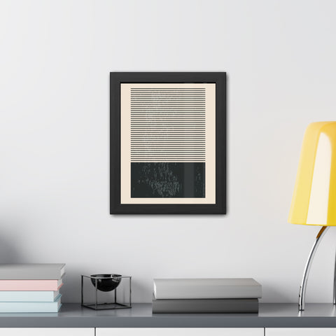 Ink Stamp 7b - Minimalist Framed Poster - Modern Wall Art for Home Decor