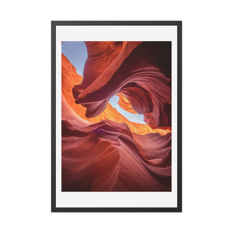 The Gorge - Desert Canyon Framed Poster - Stunning Wall Art for Home Decor