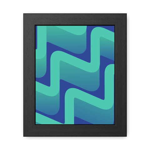 Abstractica 3 - Abstract Waves Framed Poster | Modern Home Decor | Vibrant Wall Art
