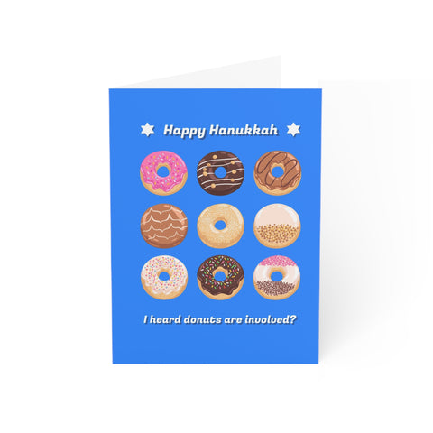 Happy Hanukkah - I heard donuts are involved? Greeting Card