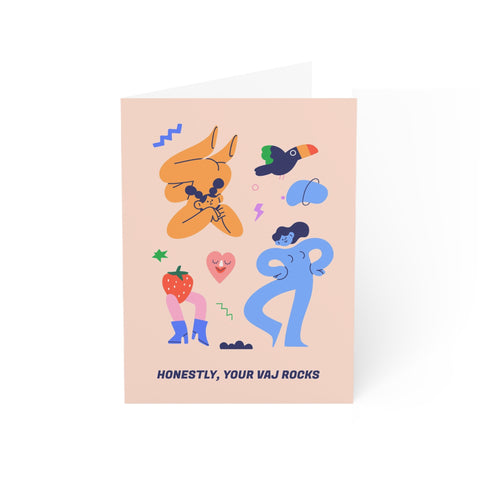 Honestly Your Vaj Rocks - Greeting Card