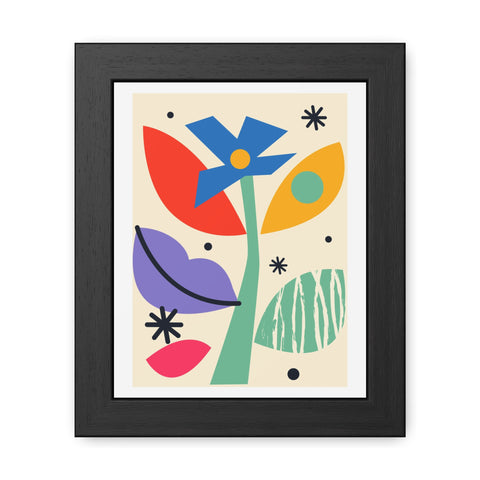 Kurian 11 - Vibrant Floral Framed Poster - Modern Wall Art for Home Décor