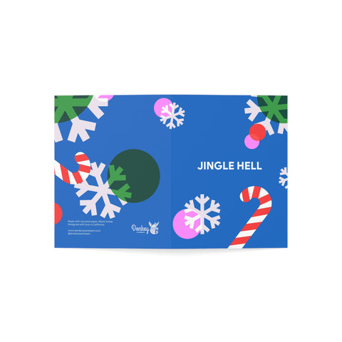 “Jingle Hell” Holiday Greeting Card — Christmas / Holiday Greeting Card - Illustrated, Modern