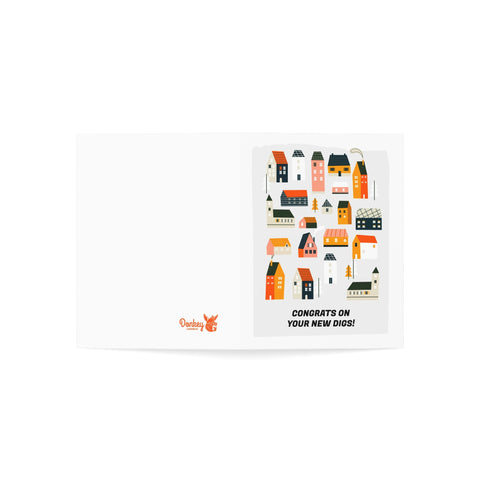 Congrats on your new digs! - Greeting Card