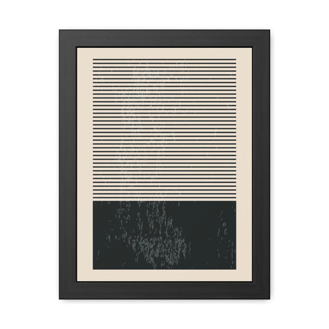 Ink Stamp 7b - Minimalist Framed Poster - Modern Wall Art for Home Decor