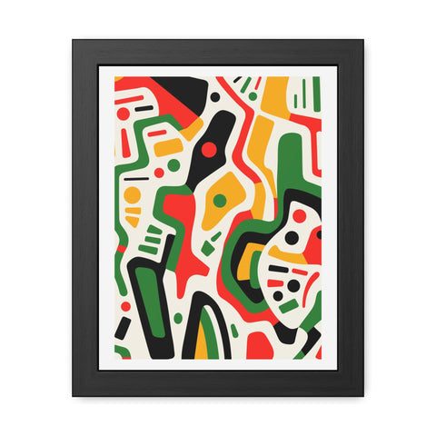 Africa 2 - Abstract Colorful Framed Posters - Modern Art Wall Decor for Home & Office